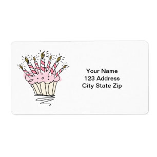 Cupcake address labels