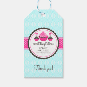 Cupcake and Cake Pops Bakery Box Seals Gift Tags
