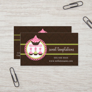 Cupcake and Cake Pops Bakery Business Card