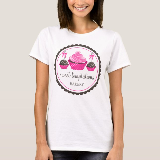 Cupcake and Cake Pops T-Shirt (Front)