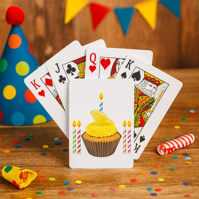 Cupcake And Candles Playing Cards (Creator Uploaded)