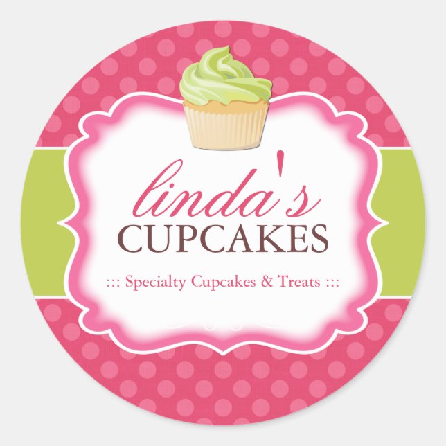Cupcake and Dessert - Packaging Stickers (Front)