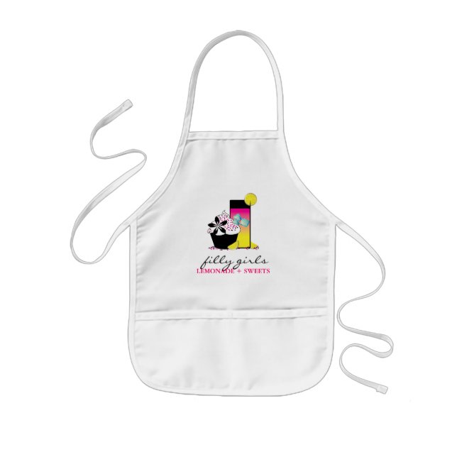 Cupcake and Lemonade Custom Bakery Apron (Front)