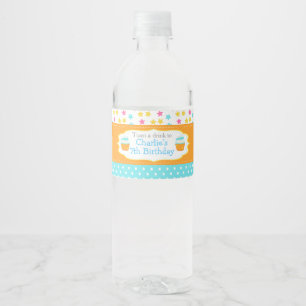 Cupcake and Sprinkles Birthday Party Water Bottle Label