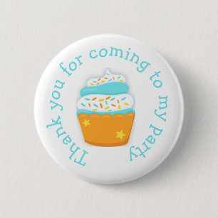 Cupcake and Sprinkles 'thank you for coming' 6 Cm Round Badge