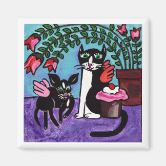 Cupcake Angel Friends Magnet