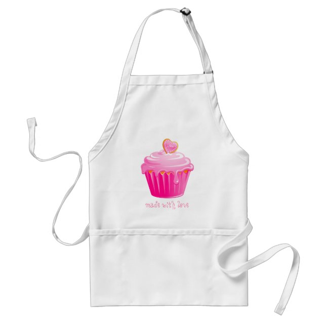 Cupcake Apron Pastry Chef Pink Icing (Front)