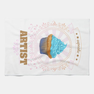 Cupcake Artist Tea Towel