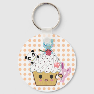 Cupcake Attack! (>_<) Key Ring