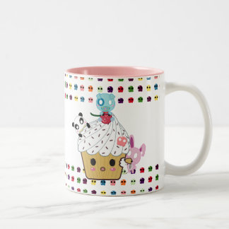 Cupcake Attack! Sugar Skulls Two-Tone Coffee Mug