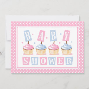 Cupcake Baby Shower Invitation