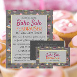 Cupcake Background, Charity Bake Sale Event Advert Flyer<br><div class="desc">Cupcake Background,  Charity Bake Sale Event Advertising Flyer by The Business Card Store.</div>