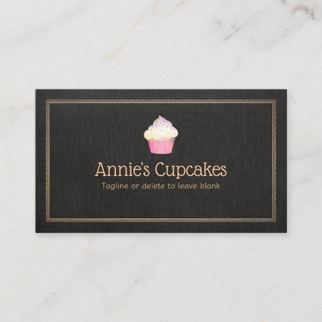 Cupcake Baker  Business Card (Front)
