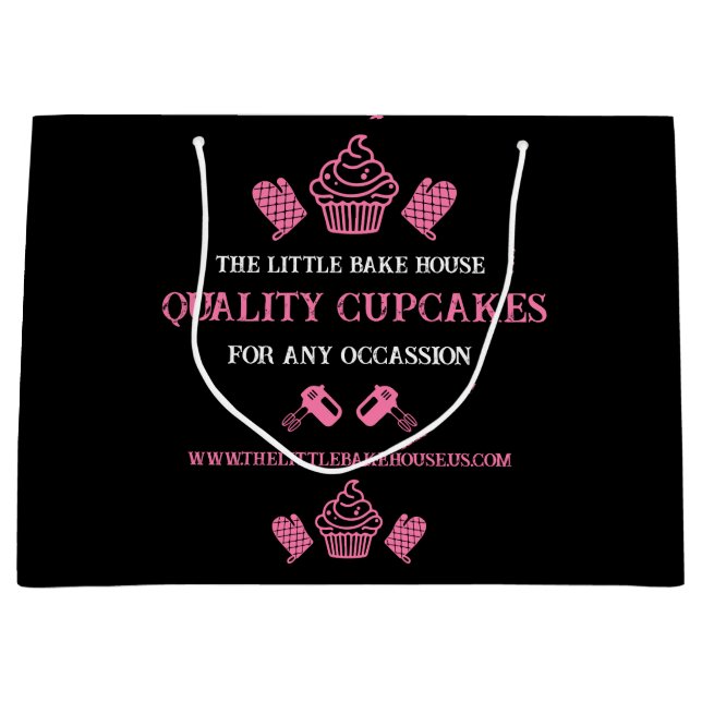 Cupcake Baker Large Gift Bag (Front)