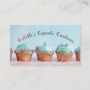 Cupcake Baker Pastry Chef Catering Business Card