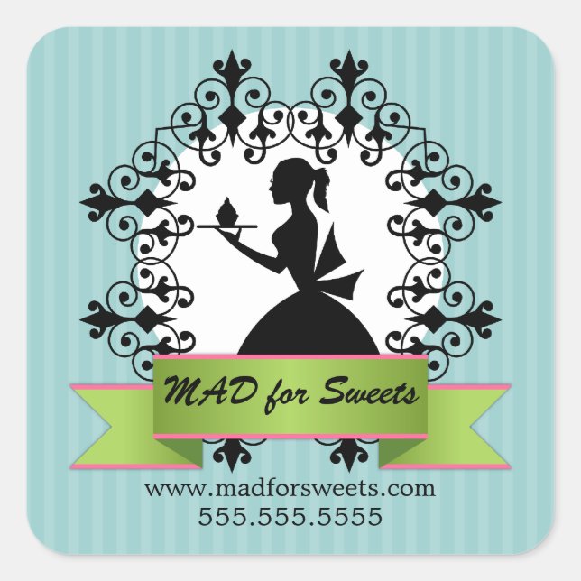 Cupcake Bakery Box Seals (Front)