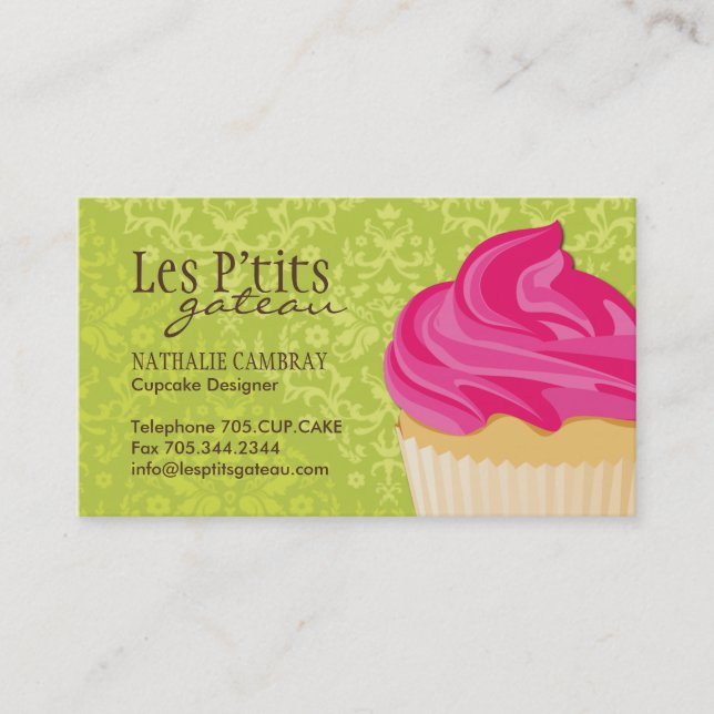 Cupcake Bakery Business Card (Front)