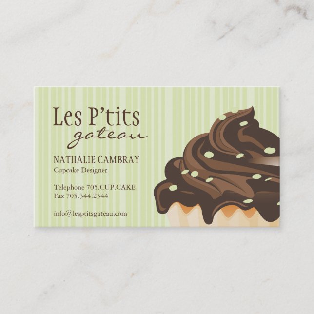 Cupcake Bakery Business Card (Front)
