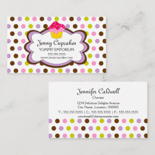 Cupcake Bakery Cloud Business Card