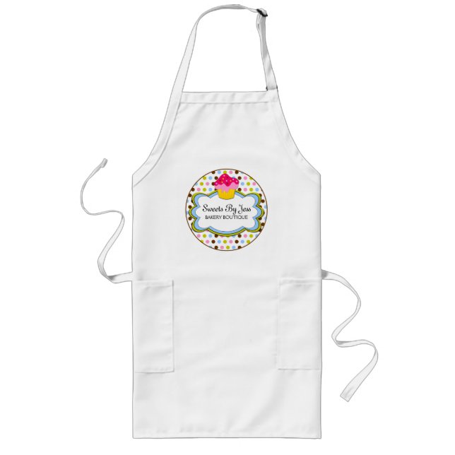 Cupcake Bakery Cloud Personalised Apron (Front)