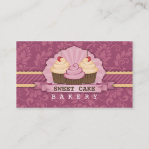 Cupcake Bakery Cute Business Card