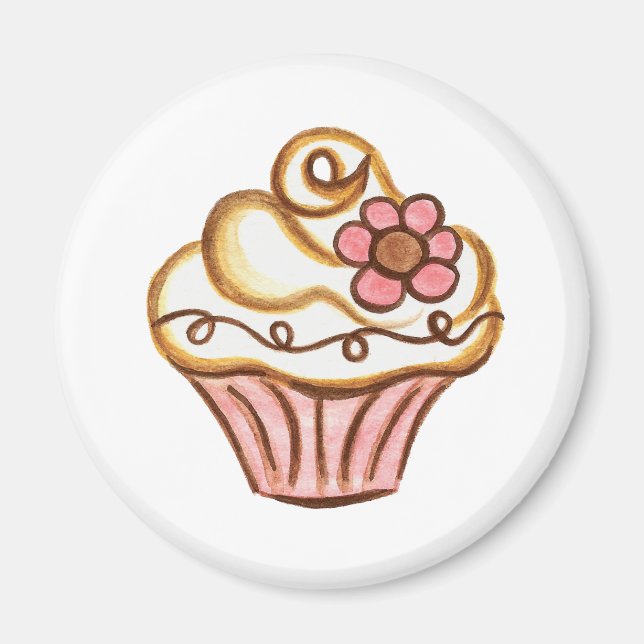 Cupcake Bakery Kitchen Magnet (Front)