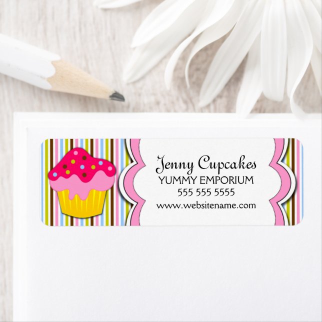 Cupcake Bakery Labels (Insitu)