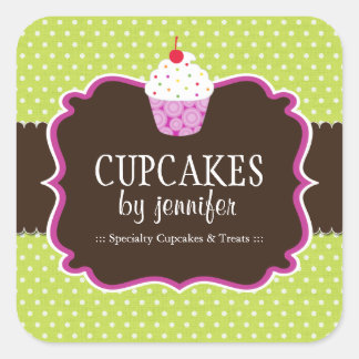 Cupcake Bakery Packaging Stickers