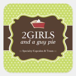 Cupcake Bakery Packaging Stickers