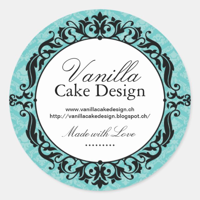 Cupcake Bakery Packaging Stickers (Front)