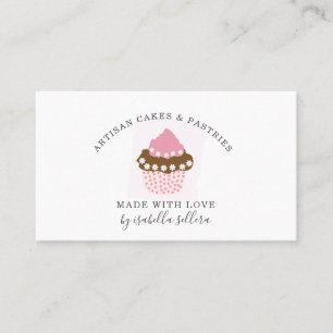 Cupcake Bakery Pastry Chef  Business Card