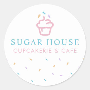 Cupcake Bakery Sweets Round Sticker