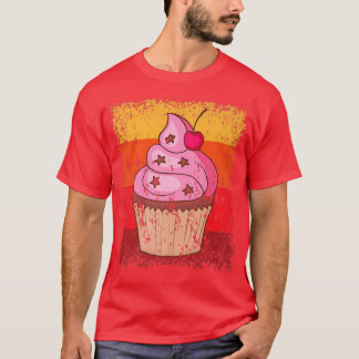 Cupcake Baking Baker Bakery Cake Vintage Retro  12 T-Shirt