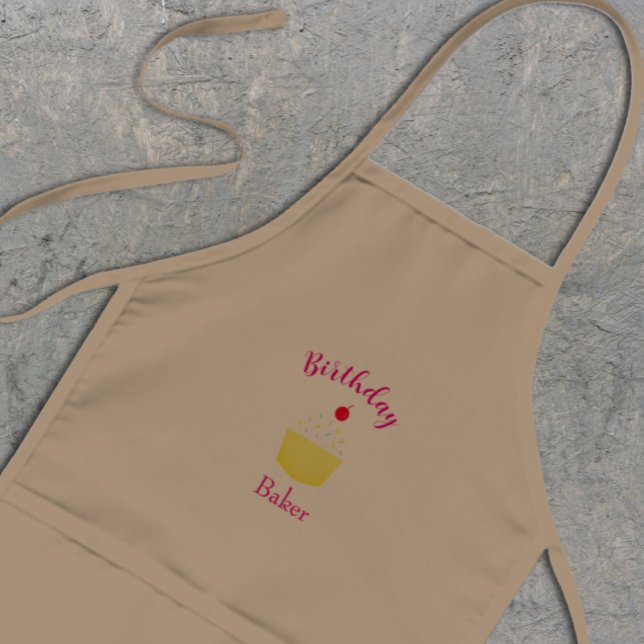 Cupcake Baking Birthday Kids Apron (Creator Uploaded)