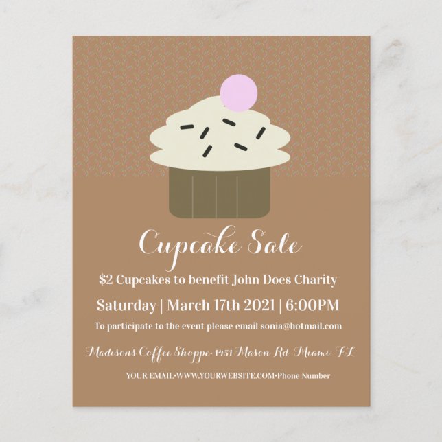 Cupcake Baking Charity Event Flyer (Front)