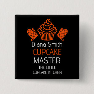 Cupcake Baking Course 15 Cm Square Badge