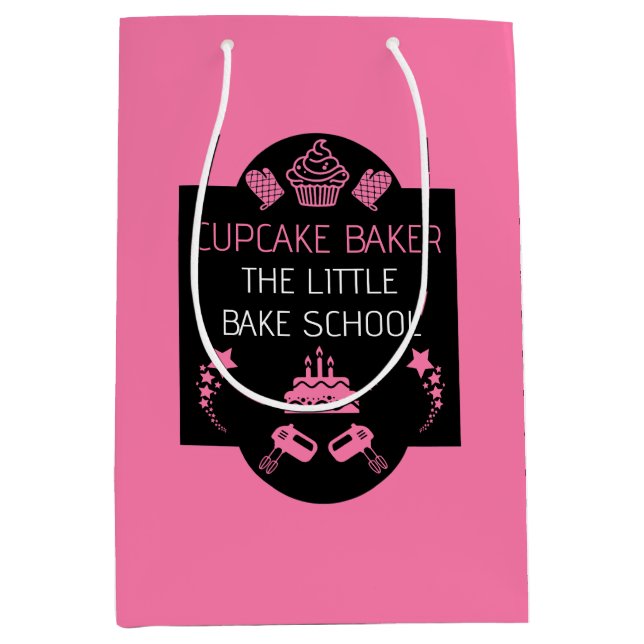 Cupcake Baking Course Medium Gift Bag (Front)