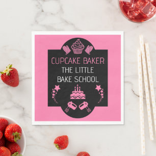 Cupcake Baking Course Napkin
