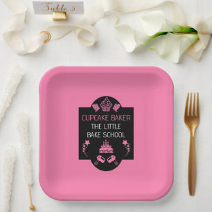 Cupcake Baking Course Paper Plate