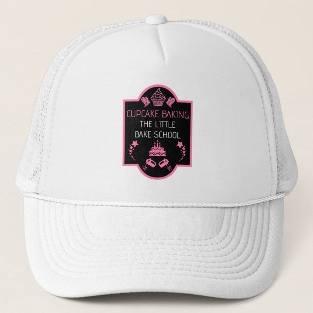 Cupcake Baking Course Trucker Hat (Front)