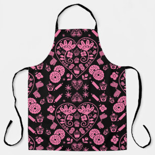 Cupcake Baking Folk Art Apron
