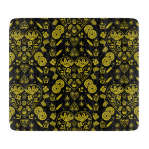 Cupcake Baking Folk Art Cutting Board