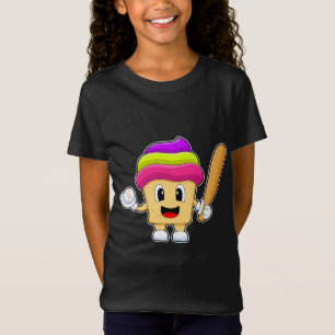 Cupcake Baseball Baseball bat T-Shirt