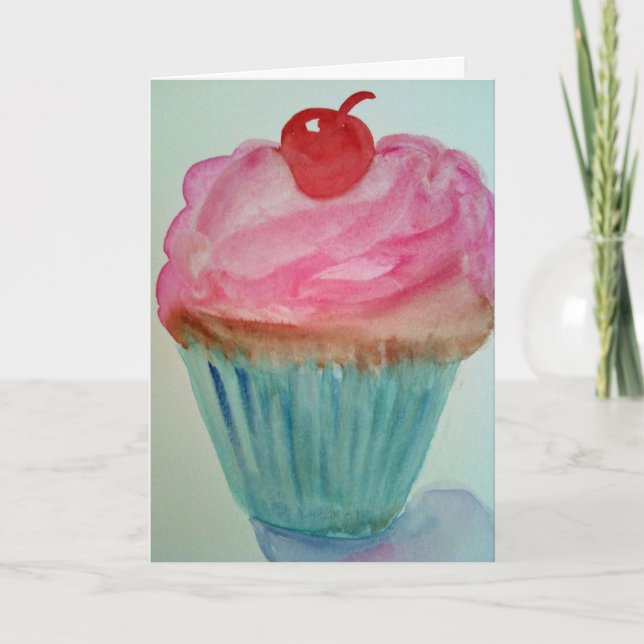 Cupcake Birthday Card (Front)