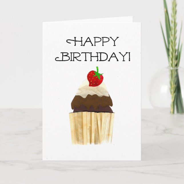 Cupcake Birthday Card (Front)