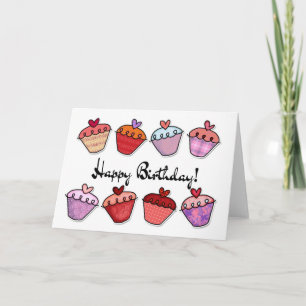 Cupcake Birthday Card