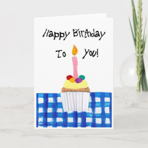 'Cupcake' Birthday Card