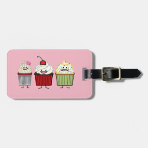Cupcake Birthday family cupcakes cakes heart cake Luggage Tag