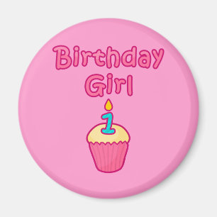 Cupcake Birthday Girl 1 Magnet