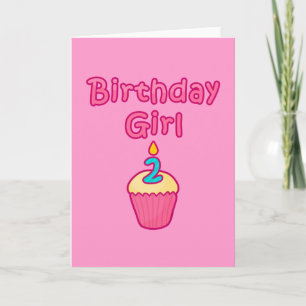 Cupcake Birthday Girl 2 Card